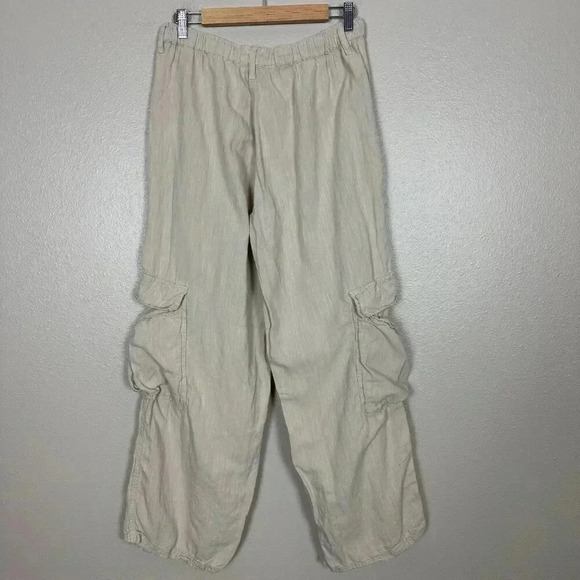 BDG Urban Outfitters Lightweight Cargo Pants Baggy Tan Women's Size Large - Picture 5 of 5